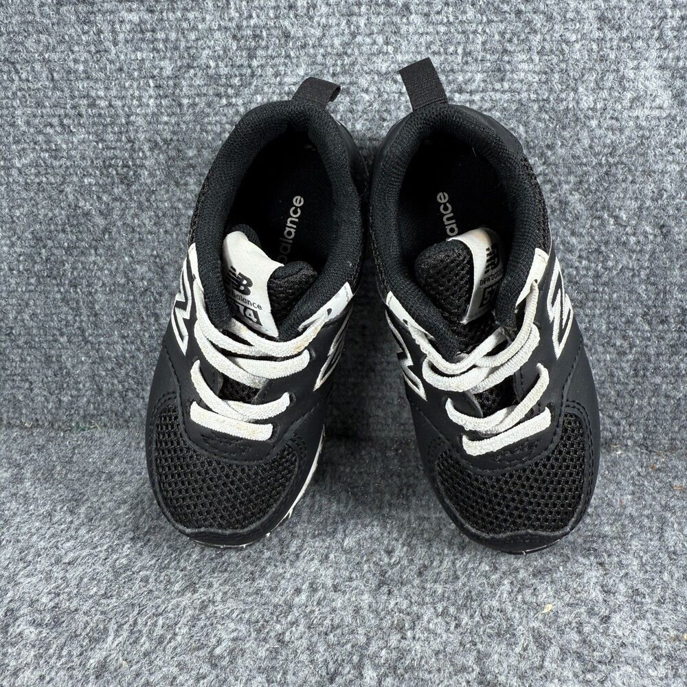 New Balance 574 Toddler 6 Shoes Black White Athletic Sneakers - Picture 7 of 11